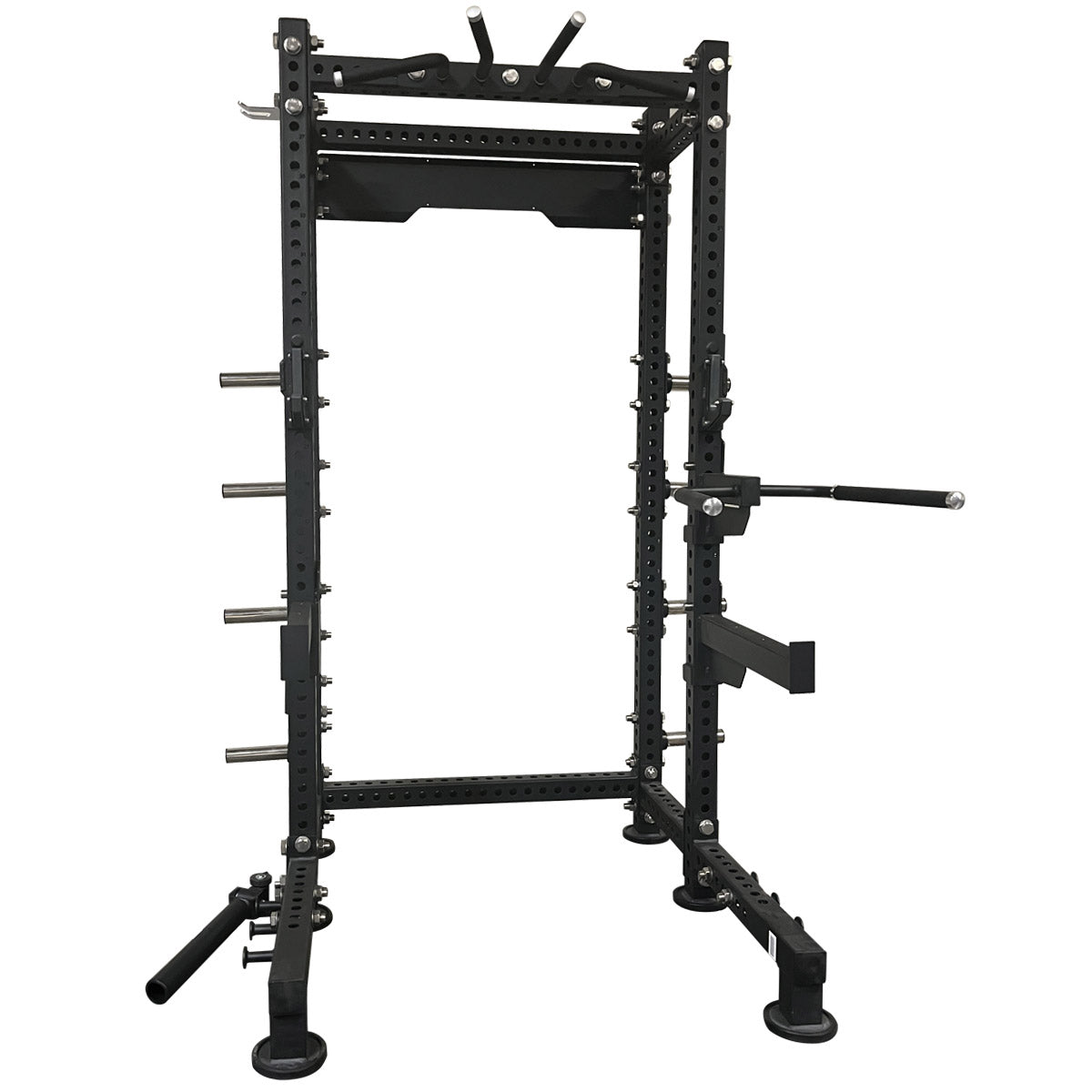 A Series Half-Rack, 8' with Pullup Bar and Straight-J-Hooks