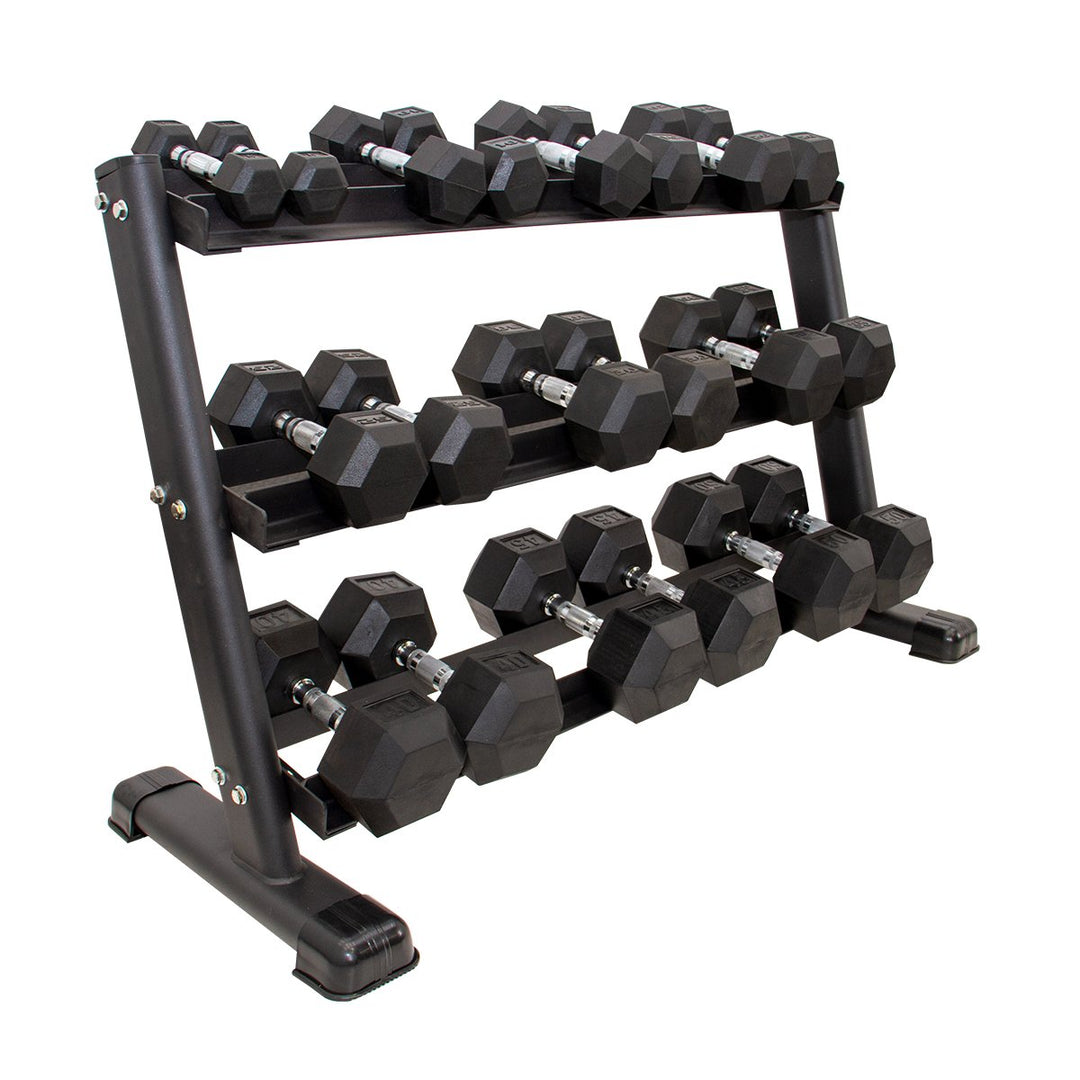 BNKR<sup>26</sup> Rubber Hex Dumbbell Set 5-50lbs