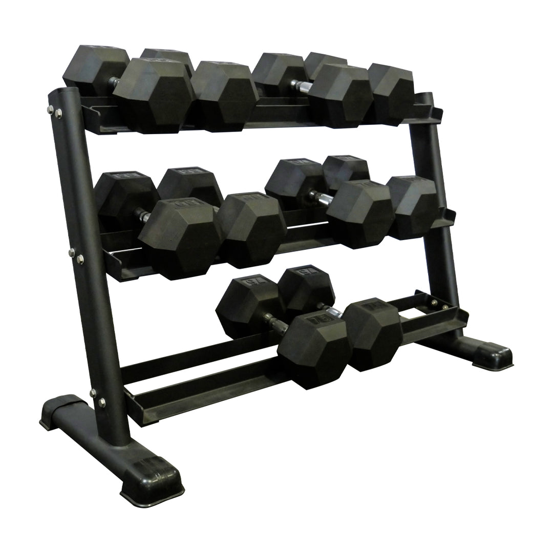 BNKR<sup>26</sup> Rubber Hex Dumbbell Set 55-75lbs